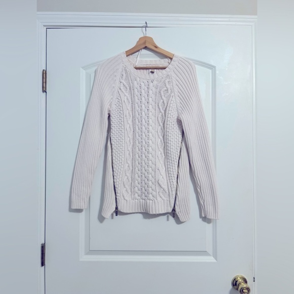 Michael Kors Side Zip Sweater Ivory